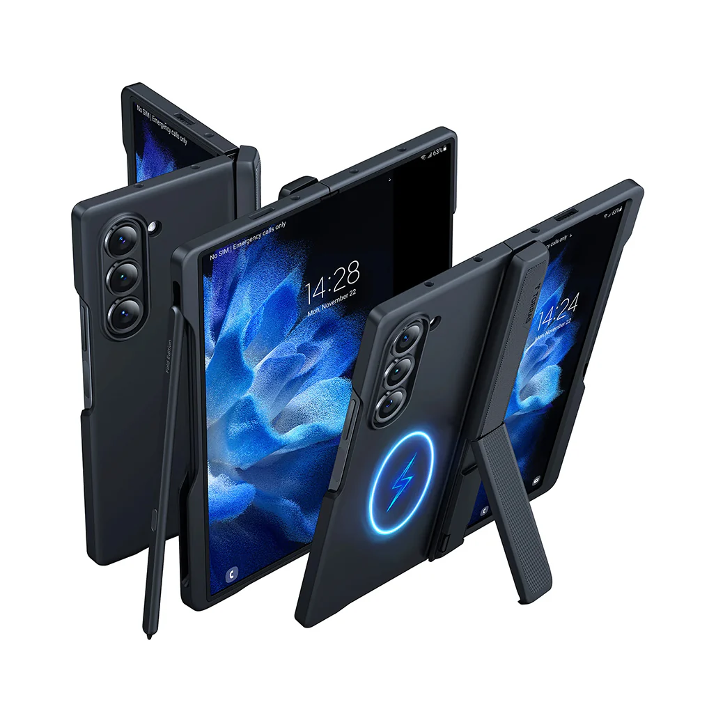 Torras Armor Stand Case for Samsung Galaxy Z Fold 6 – Magnetic, Shockproof, Kickstand Protection - Image 2