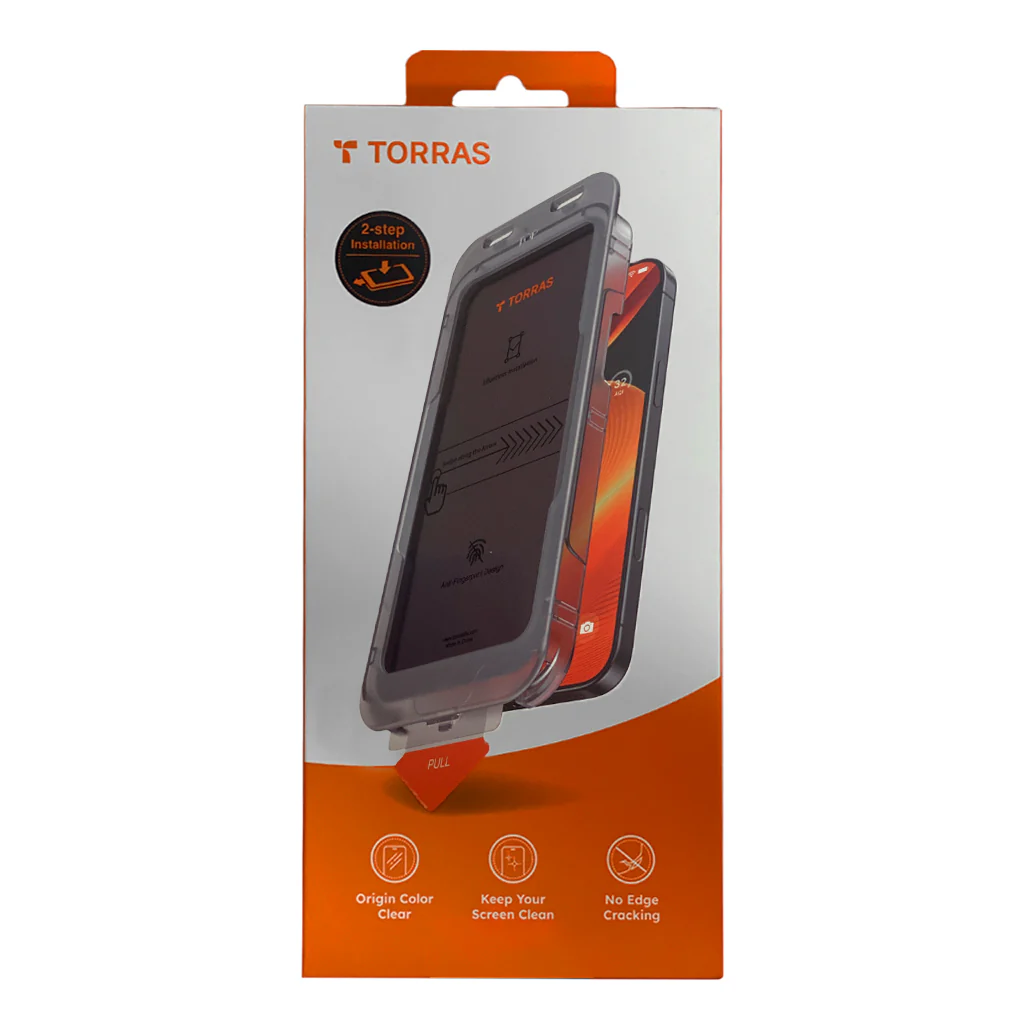 TORRAS Install Master iPhone 16 Pro Max Screen Protector – 9H Hardness, Anti-Fingerprint, Case-Friendly Design - Image 2