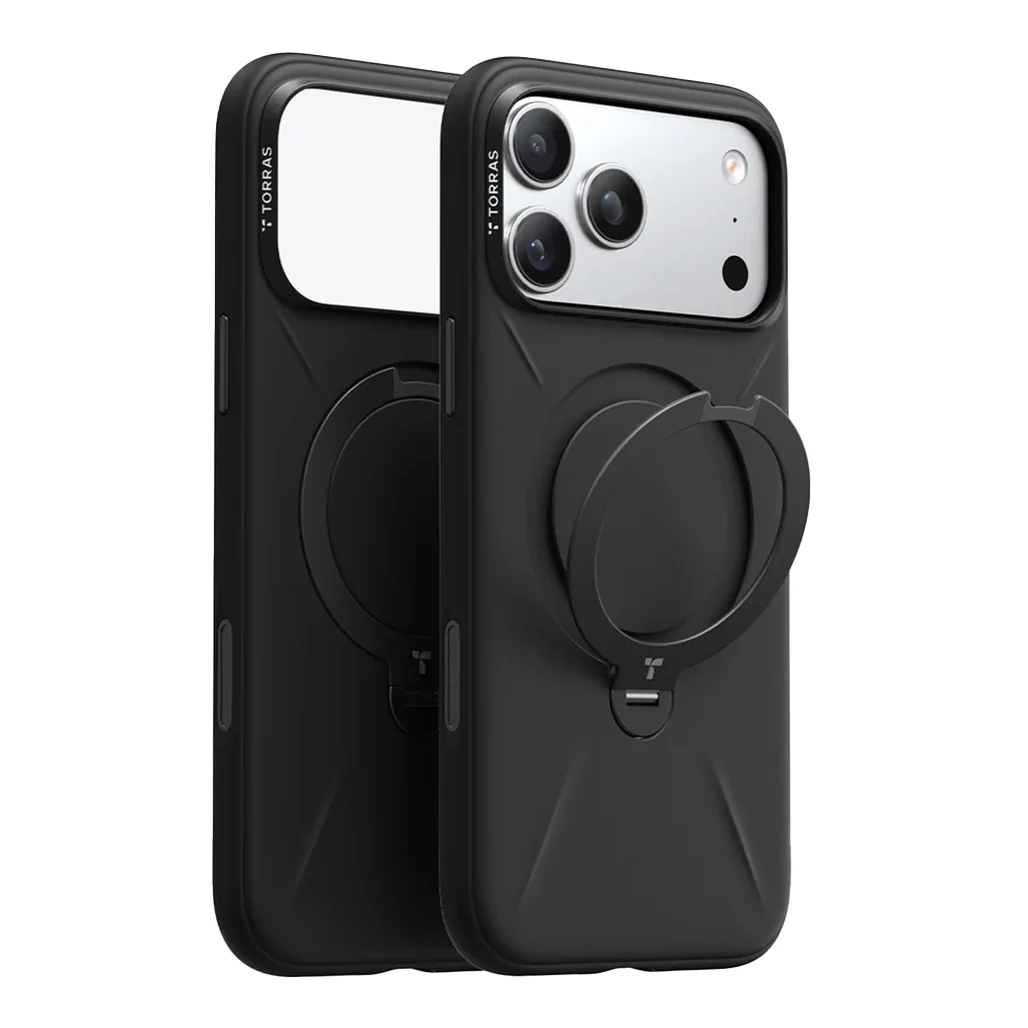 Torras Ostand Q3 Silicone Case with 360° Magnetic Stand for iPhone 17 Series - Image 2