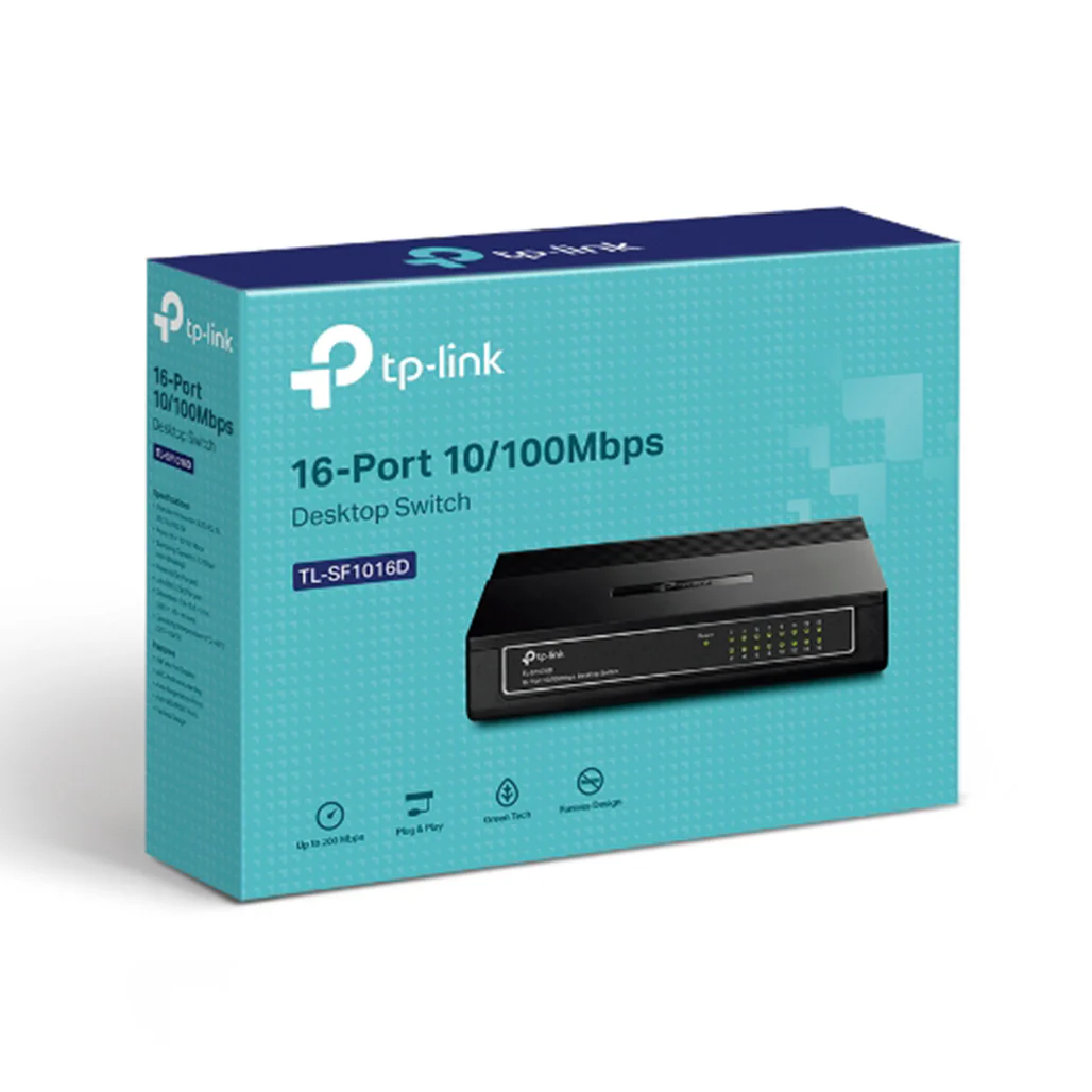 TP-Link TL-SF1016D - 16-Port Fast Ethernet Switch - Image 4