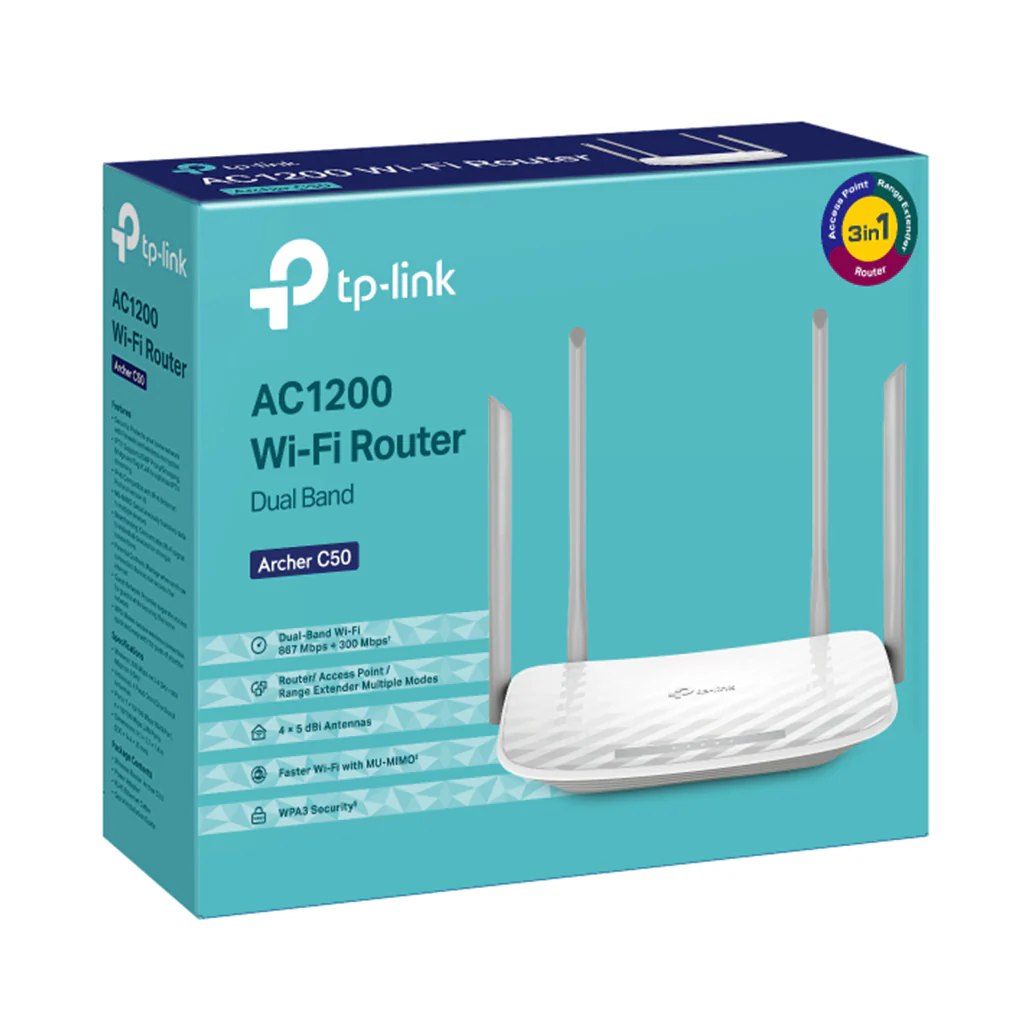 TP-Link Archer C50 - AC1200 Dual-Band Wi-Fi Router - Image 4