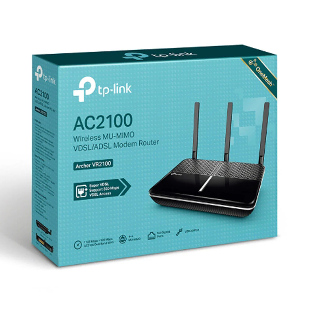 TP-Link Archer VR2100 - AC2100 Wireless MU-MIMO VDSL/ADSL Modem Router - Image 3