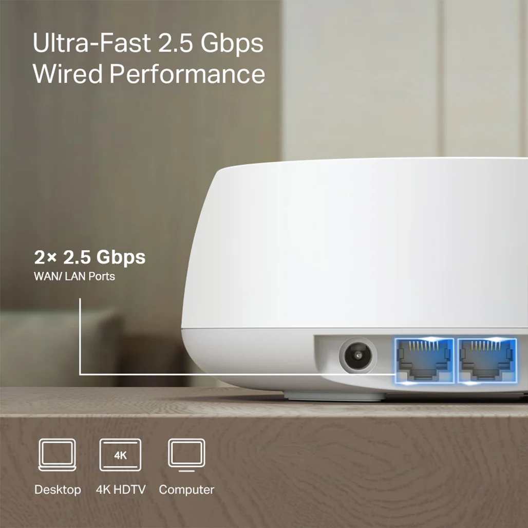 TP-Link Deco BE25 (2-Pack) - WiFi 7 Mesh System – BE5000 - Image 5