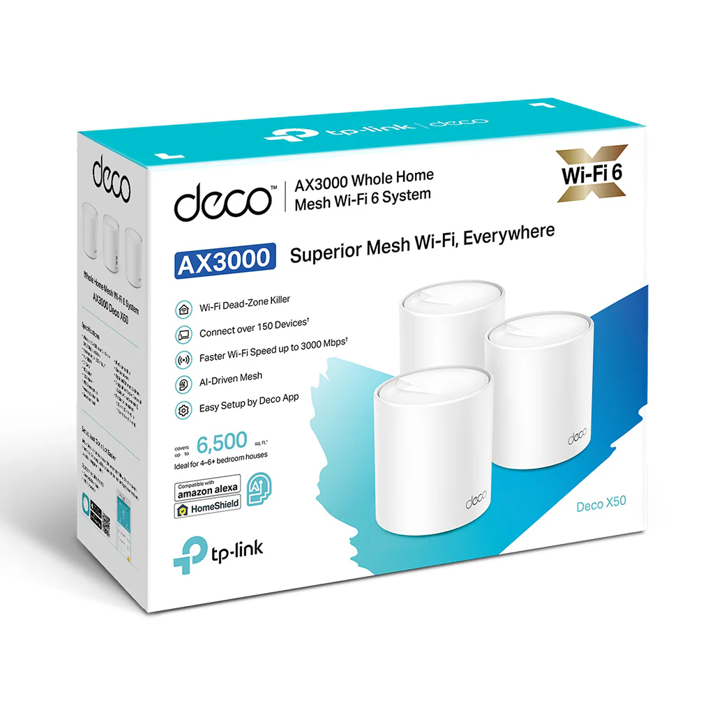 TP-Link Deco X50 - AX3000 Whole Home Mesh WiFi 6 System - Image 3