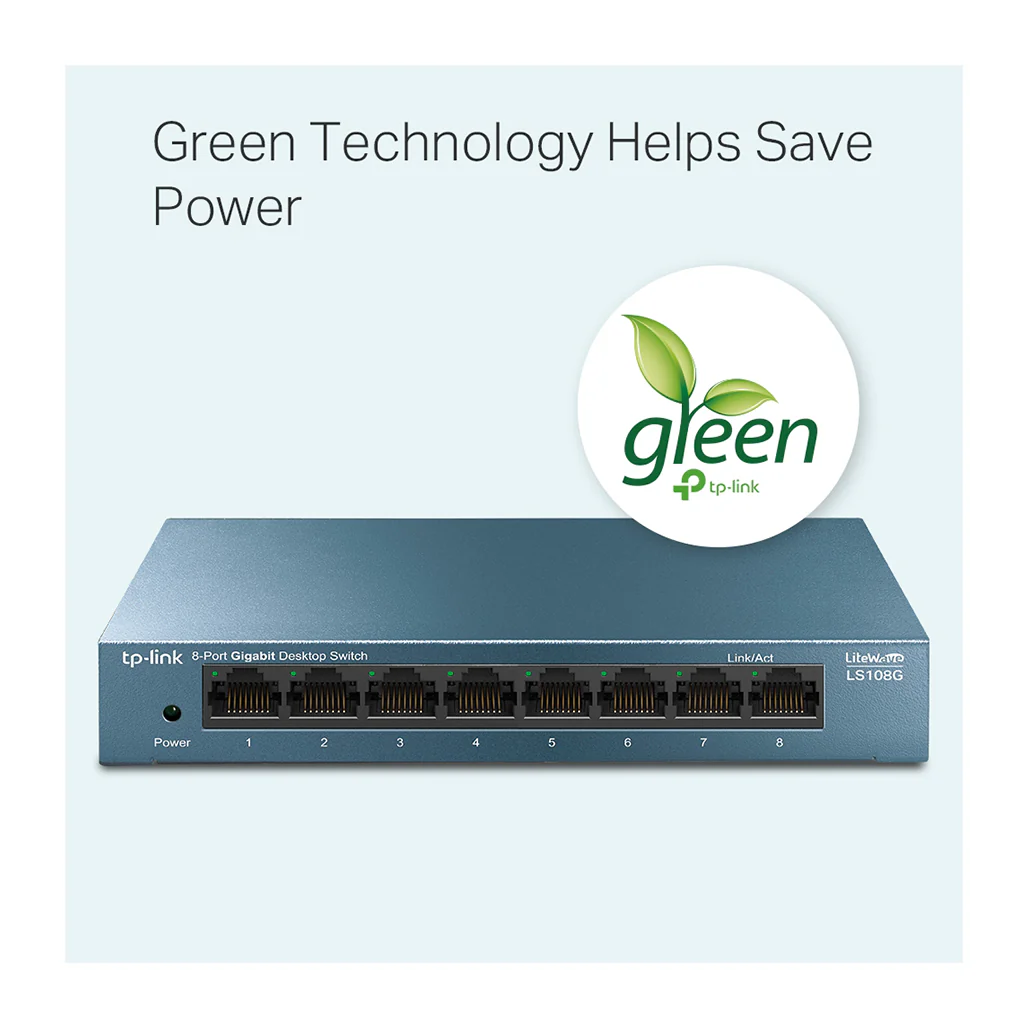 TP-Link LS108G - 8-Port Gigabit Desktop Switch - Image 3