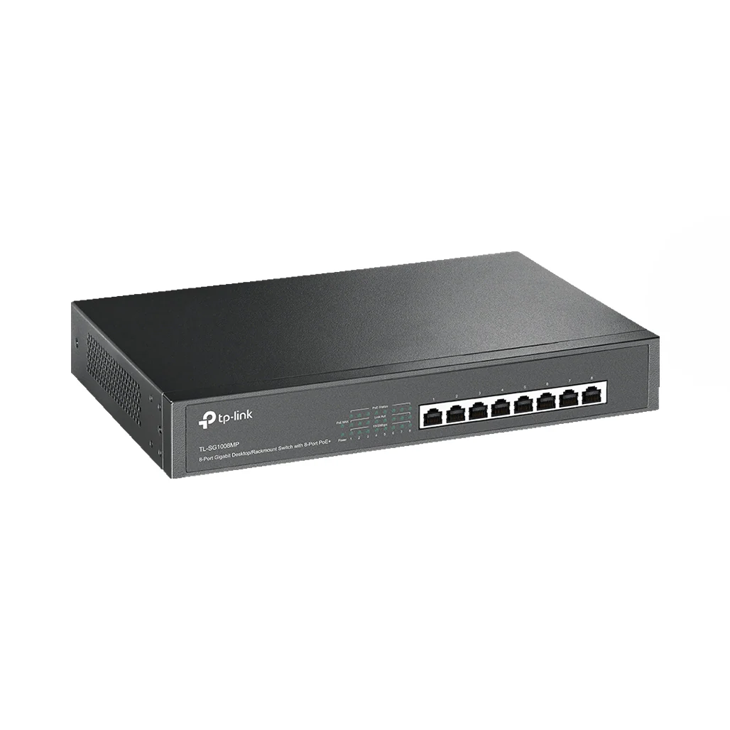 TP-Link SG1008MP - 8-Port Gigabit Desktop/Rackmount Switch with 8-Port PoE+ - Image 2