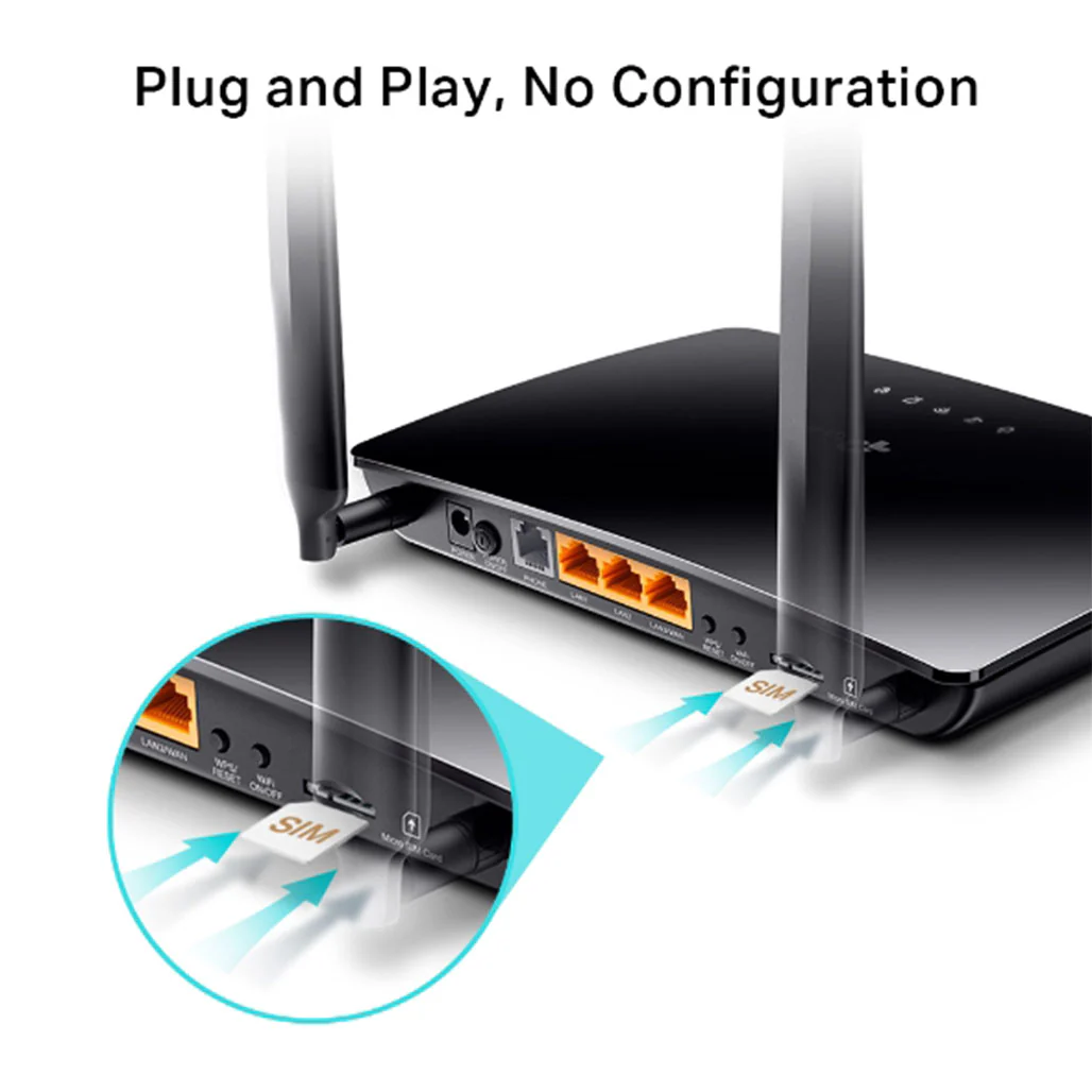 TP-Link TL-MR6500V - N300 4G LTE Telephony WiFi Router - Image 3