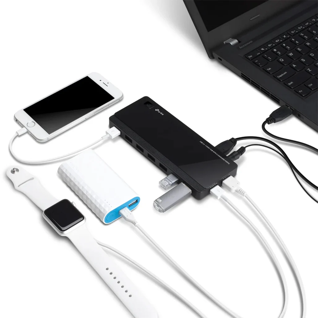 TP-Link UH720 USB 3.0 7-Port Hub with 2 High-Speed Charging Ports – Expand Connectivity and Power Efficiency - Image 5