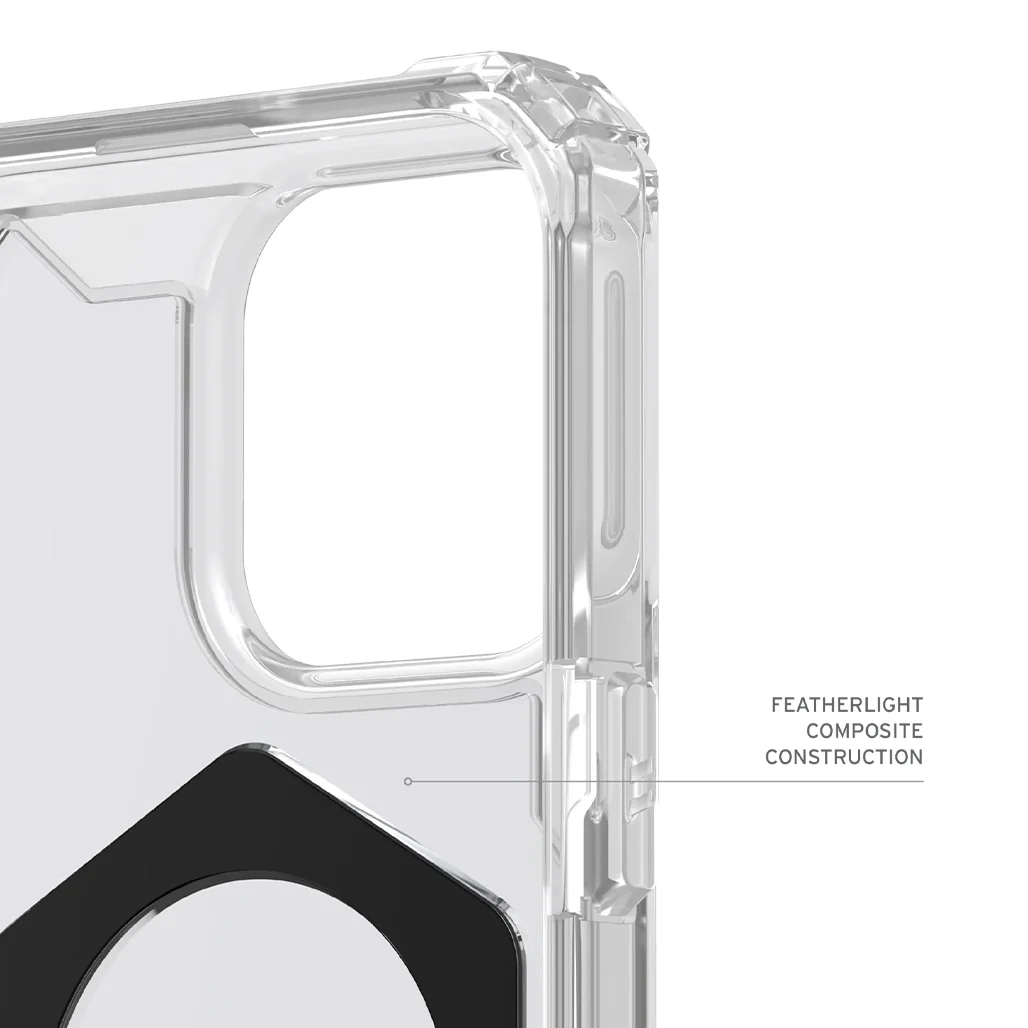 UAG Plasma XTE iPhone 16 Pro Max Case - Clear/Titanium | Ultimate Drop Protection, MagSafe Compatibility, and Metal Kickstand - Image 8