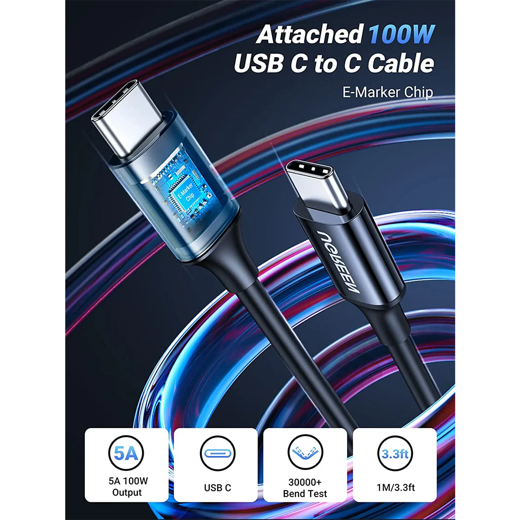 Ugreen 130W USB-C Car Charger – Fast Charging with LED Display for Laptops, iPhones, iPads, Galaxy & More - Image 4