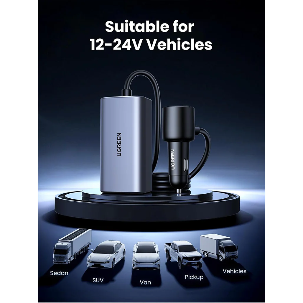 UGREEN 150W USB C Car Charger | 35571 - Image 4