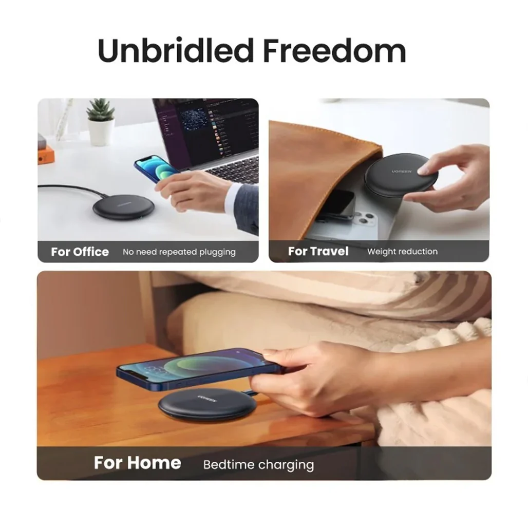 Ugreen 15W Fast Wireless Charging Pad CD186 - Image 3