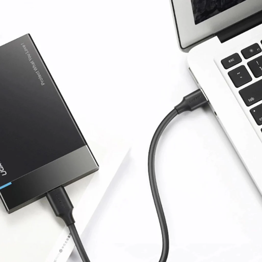 Ugreen 20881 USB-A 3.0 / USB-C 3A cable 0.5m - black - Image 3