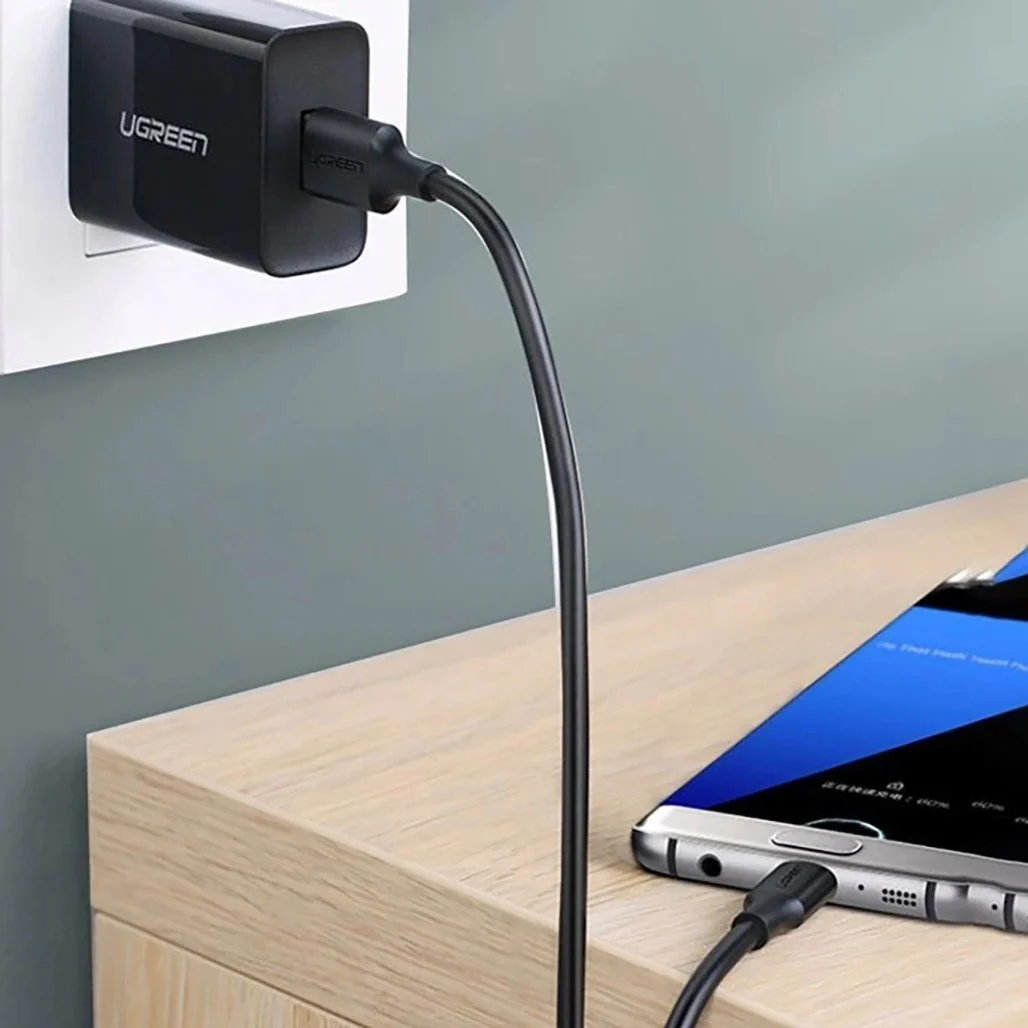 Ugreen 20881 USB-A 3.0 / USB-C 3A cable 0.5m - black - Image 6