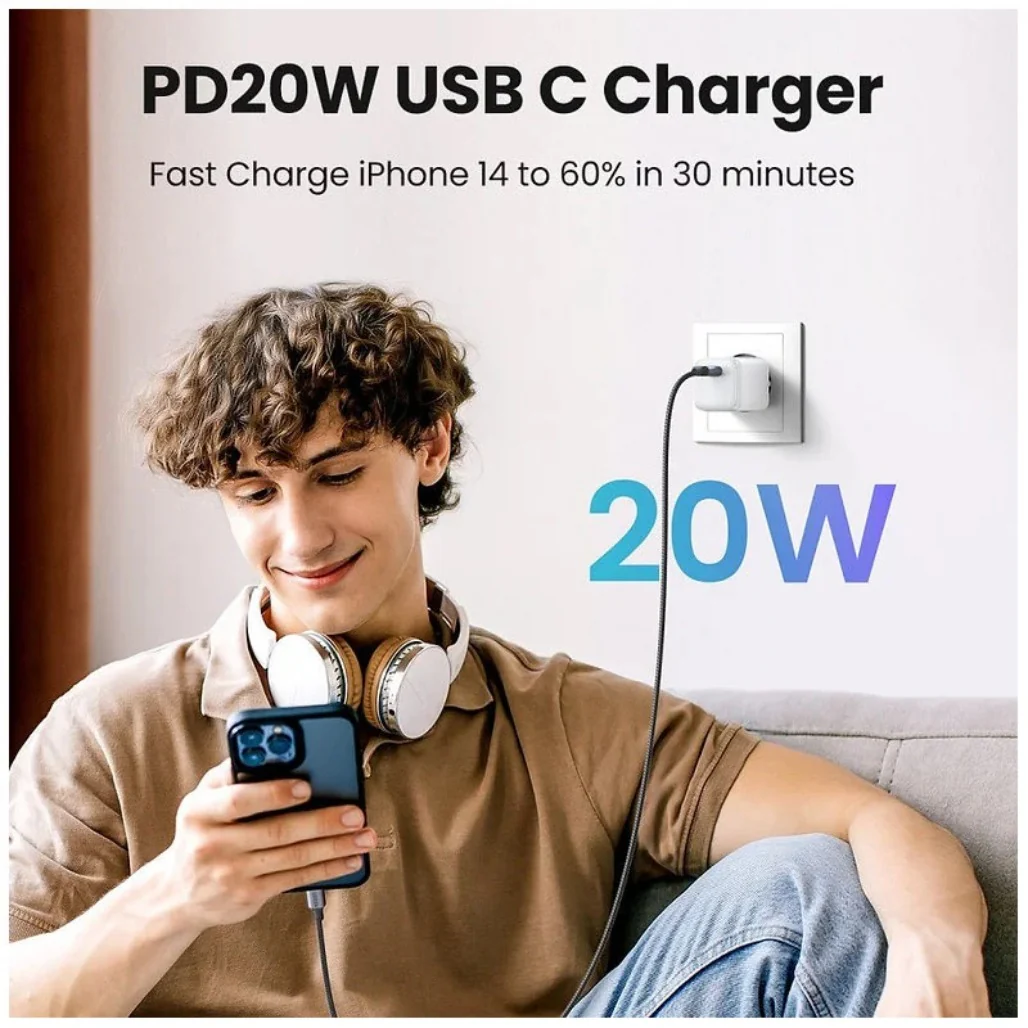 Ugreen 20W GaN Tech Chip - Smart & Fast Charger for Phones, Tablets, iPads - Image 10