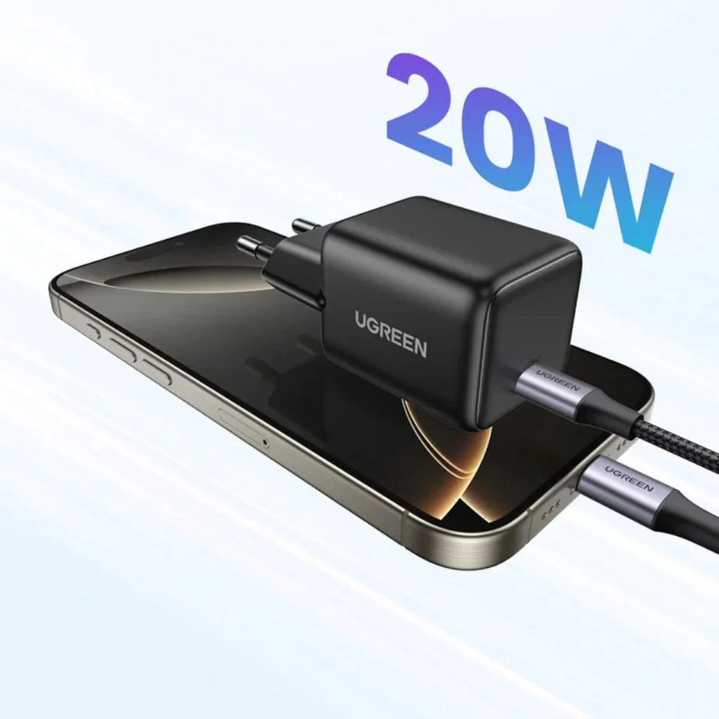 Ugreen 20W GaN Tech Chip - Smart & Fast Charger for Phones, Tablets, iPads - Image 6