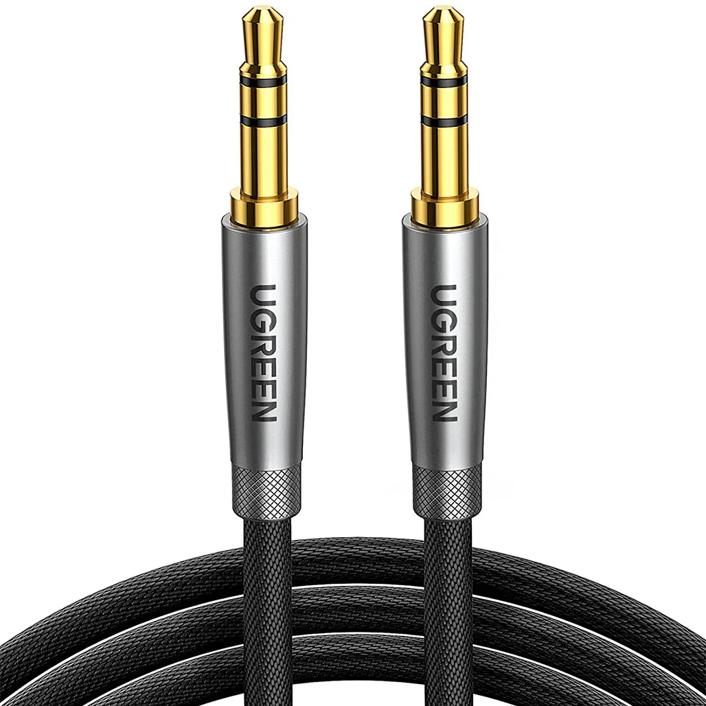 UGreen 3.5mm Male to Male Aux Braided Cable – High-Fidelity Stereo Audio Cable