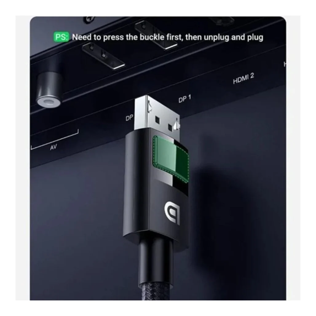 UGREEN 8K DisplayPort 1.4 Cable – High-Speed Braided DP to DP Cord for Gaming & Streaming - Image 5