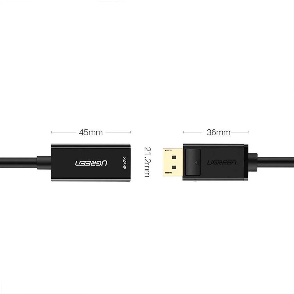 UGREEN DisplayPort to HDMI Adapter Cable (Male to Female) – 4K@30Hz, Unidirectional, 25cm, Black - Image 5