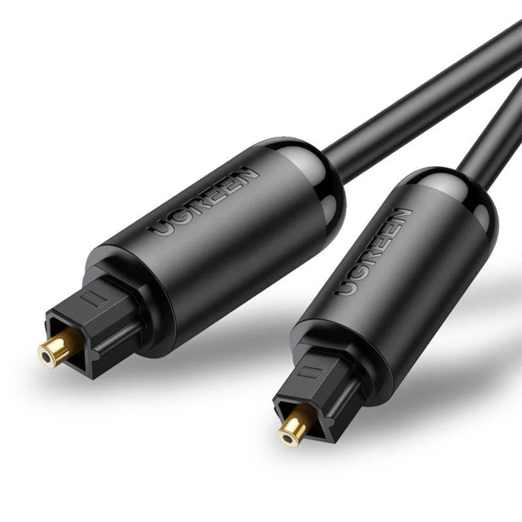 UGreen Fiber Optic Audio Cable 1.5m - Toslink SPDIF with Gold-Plated Connectors for Superior Sound