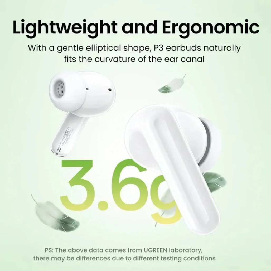 Ugreen HiTune P3 Active Noise Cancelling Wireless Earbuds - 45110 - Image 2