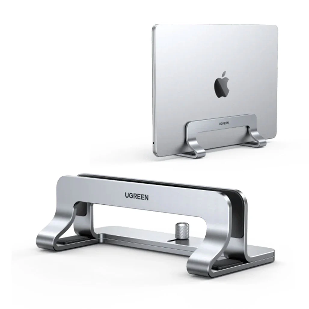 UGreen Vertical Laptop Stand Holder | Adjustable Desk Organizer for Laptops and Tablets - Image 3