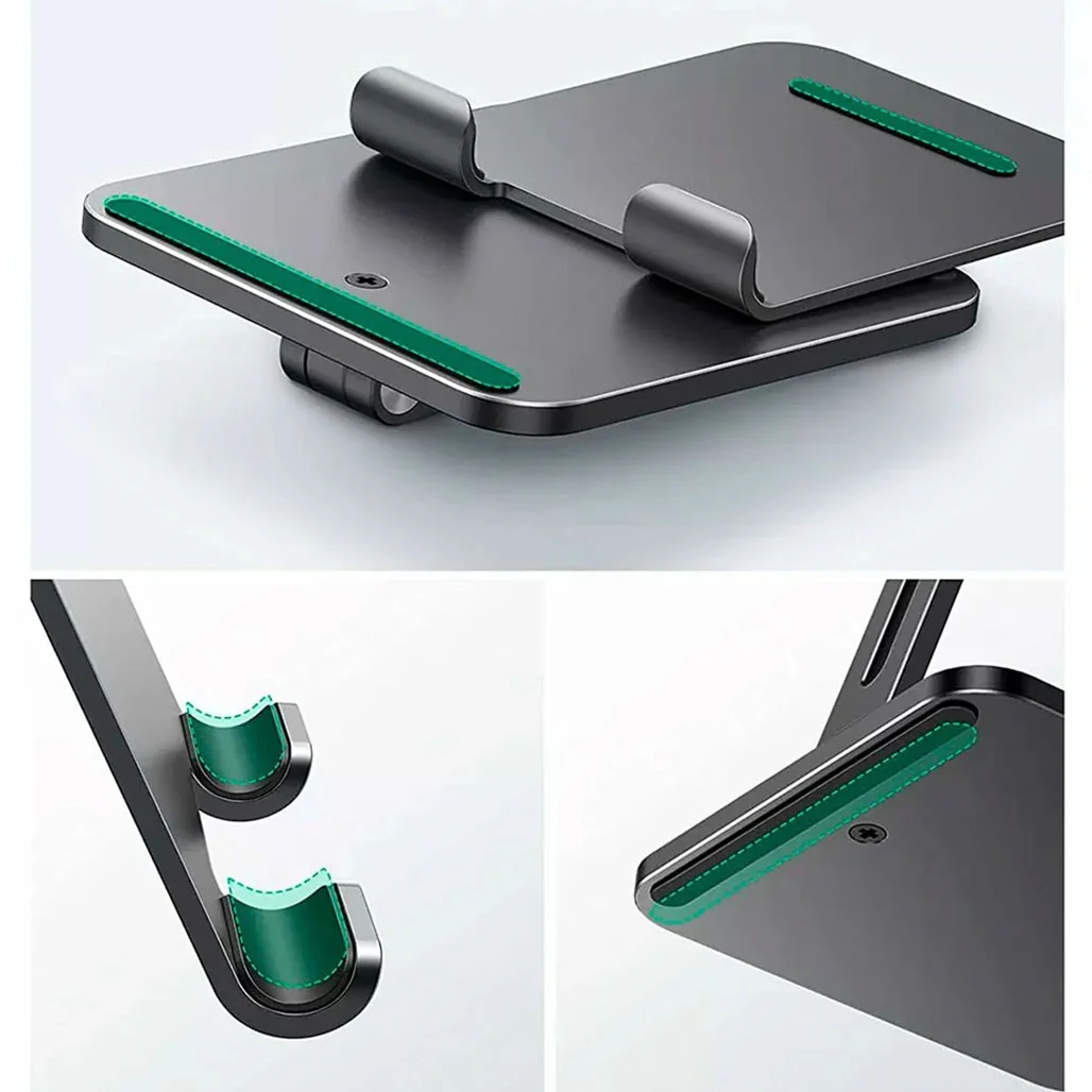 UGreen LP134 Foldable Metal Tablet Stand - Grey | Adjustable Aluminum Holder for Tablets and Smartphones - Image 3