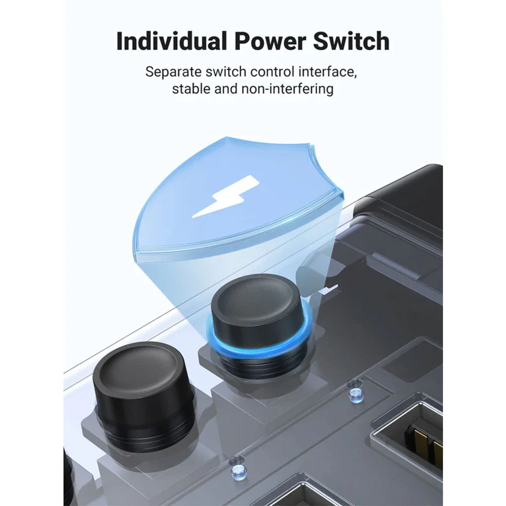 UGreen Powered Switch USB Hub 7-Port Aluminum Splitter with Smart Charging Protection - Image 3