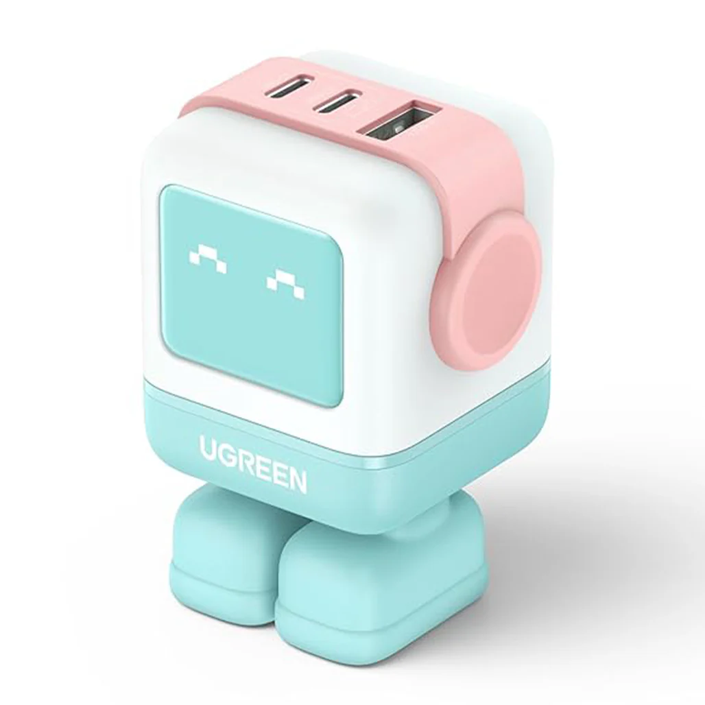 UGREEN Uno 65W GaN USB-C Charger Robot Design 3-Port - Image 2