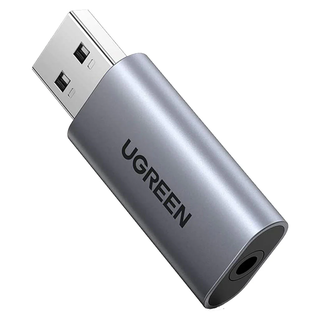 UGreen USB 2.0 to 3.5mm Audio Adapter – Stereo Sound for PC, Gaming Consoles, and More - Image 2