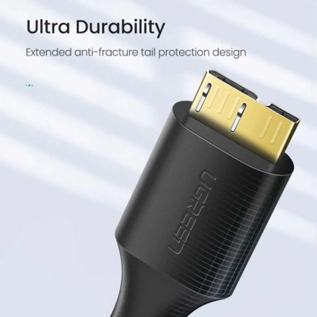 UGREEN USB 3.0 to Micro USB 3.0 Hard Drive Data Cable – 0.5M, High-Speed 5Gbps Transfer, Durable & Shielded - Image 3
