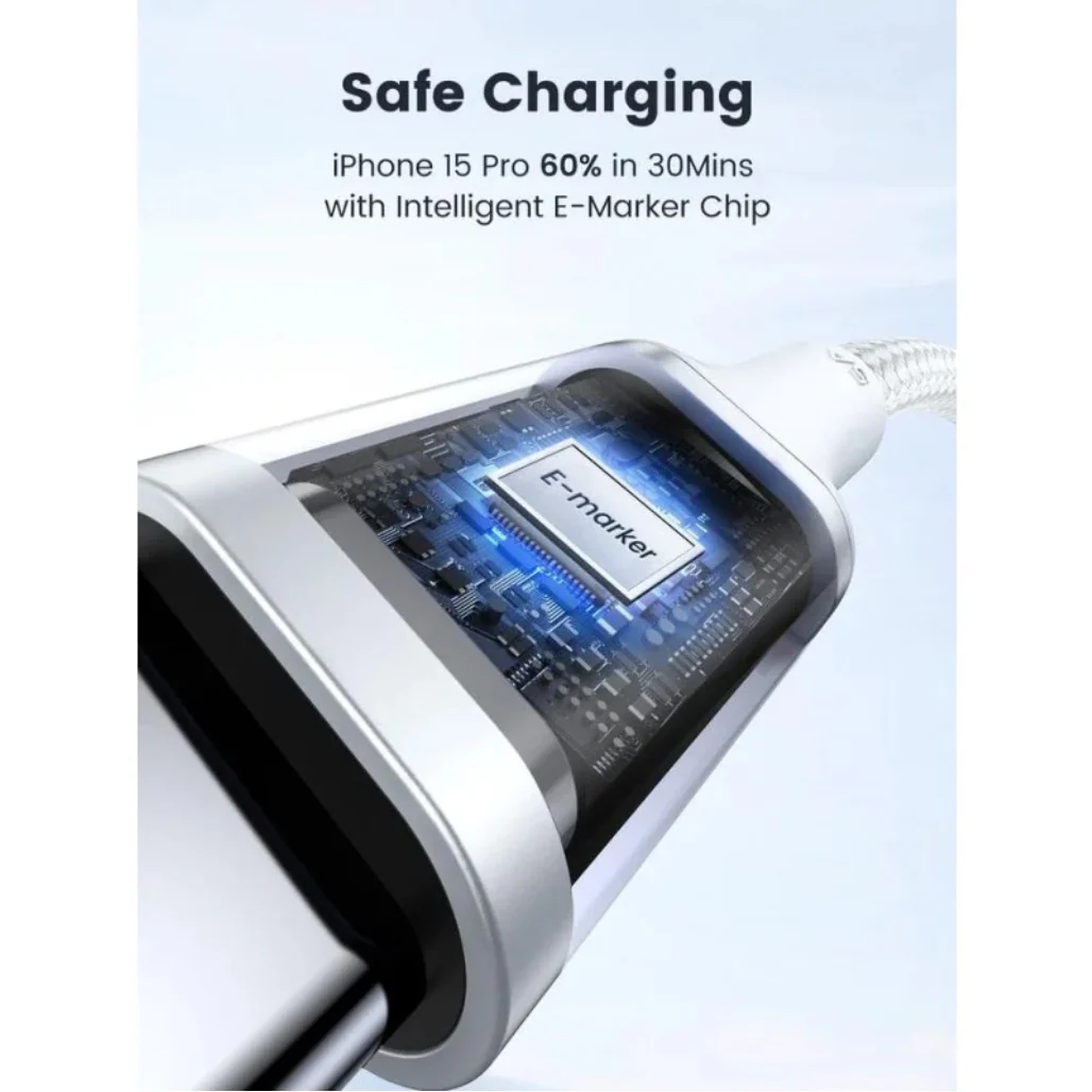 Ugreen USB-C to USB-C 60W Braided Fast Charging Cable - Image 10