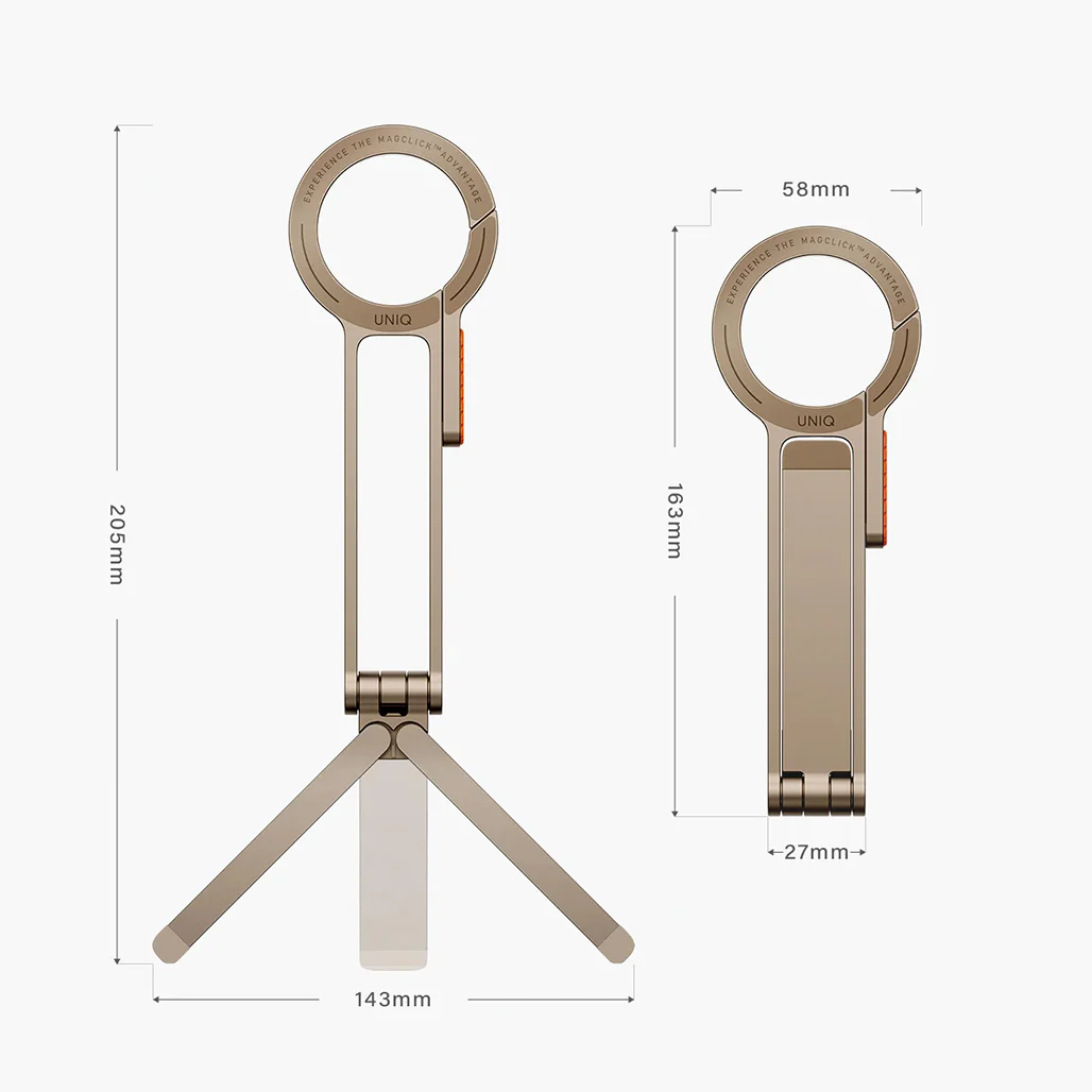 Uniq Arcus Aluminium Magnetic Carabiner Phone Tripod with MagClick Attachment - Image 9