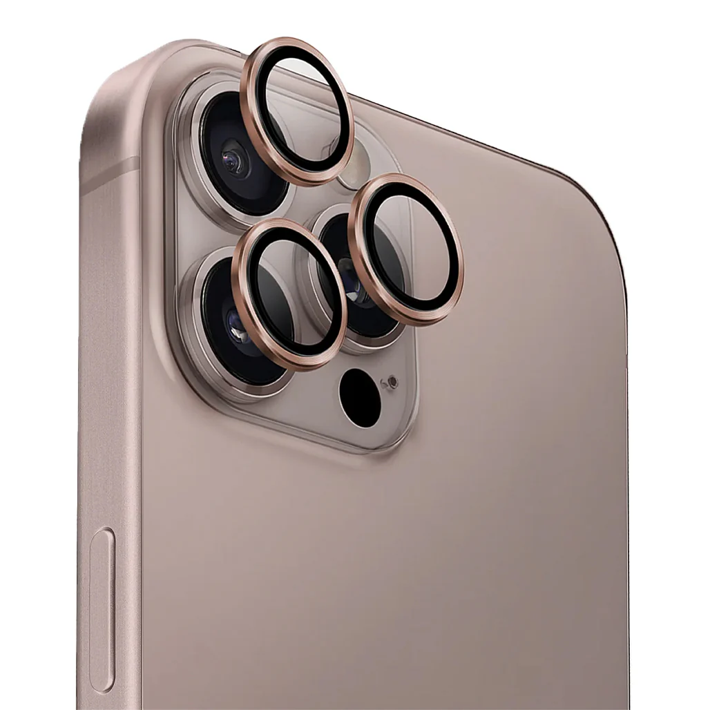 Uniq Optix AluGuard 9H Tempered Lens Protector for iPhone 16 Pro / 16 Pro Max - Aluminum Frame, Scratch-Resistant, Anti-Fingerprint - Image 3