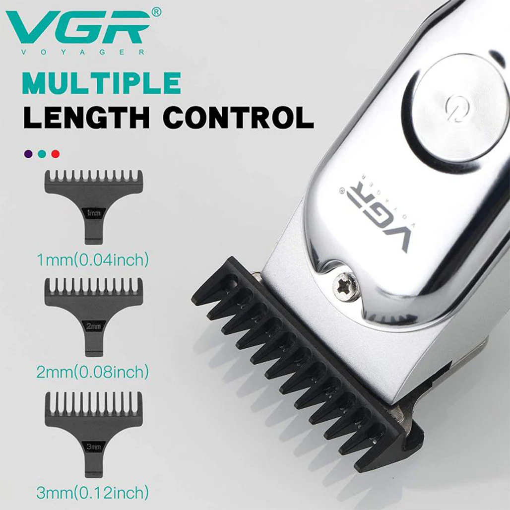 VGR V-071 Hair Clippers & Beard Trimmer for Men | Cordless Waterproof Grooming Kit with USB Charging - Image 5