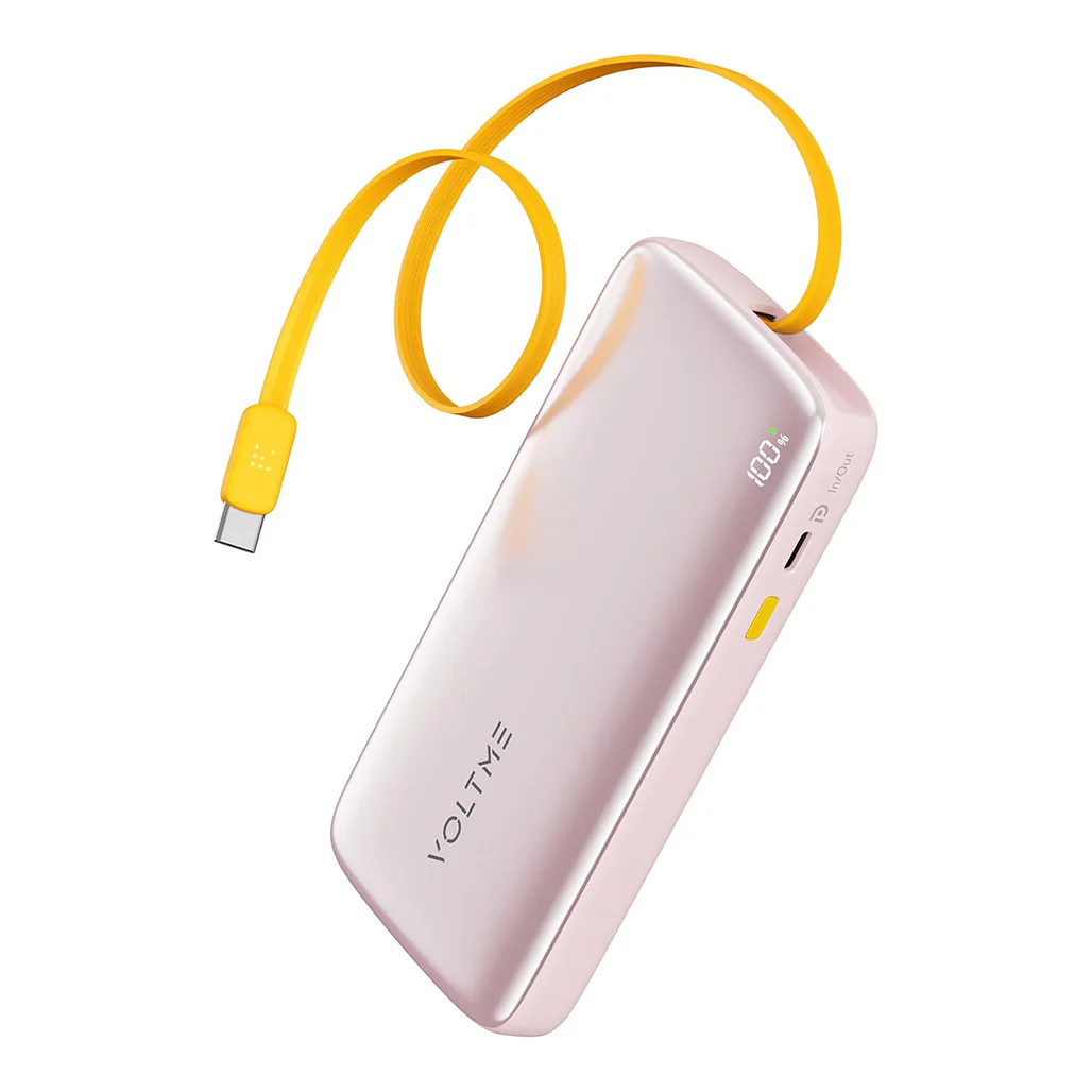 Voltme Hypercore Rollz 10K 30W Power Bank with Retractable USB-C Cable - Image 2