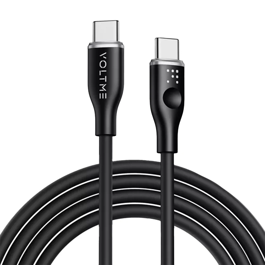 Voltme PowerLink Moss Liquid Silicone 100W USB-C to USB-C Fast Charging Cable 1M