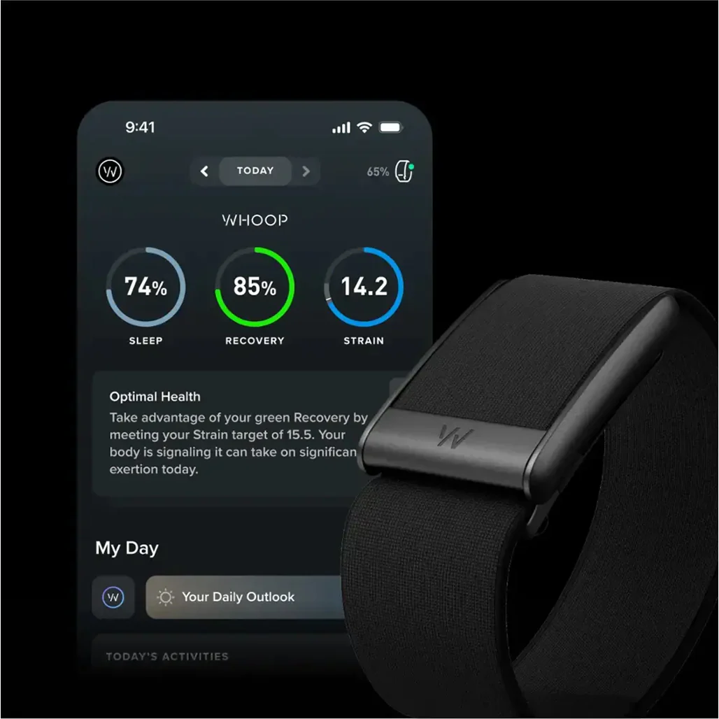 WHOOP 5.0 One Fitness & Health Tracker – 12-Month Membership Included – Jet Black - Image 9