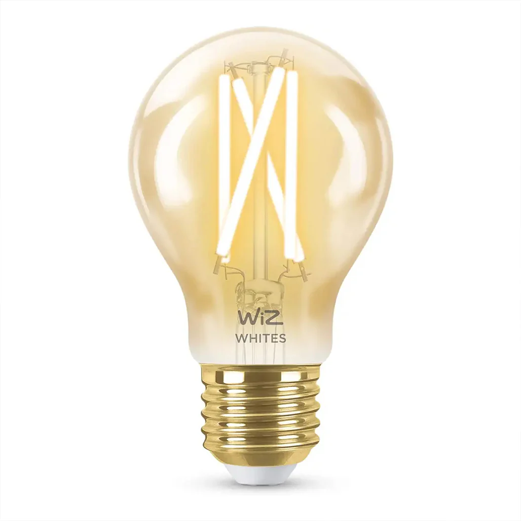 WiZ Smart WiFi LED Light Bulb E27 Amber – 60W Equivalent, Tunable White (Warm to Cool), App & Voice Control, Energy Monitoring