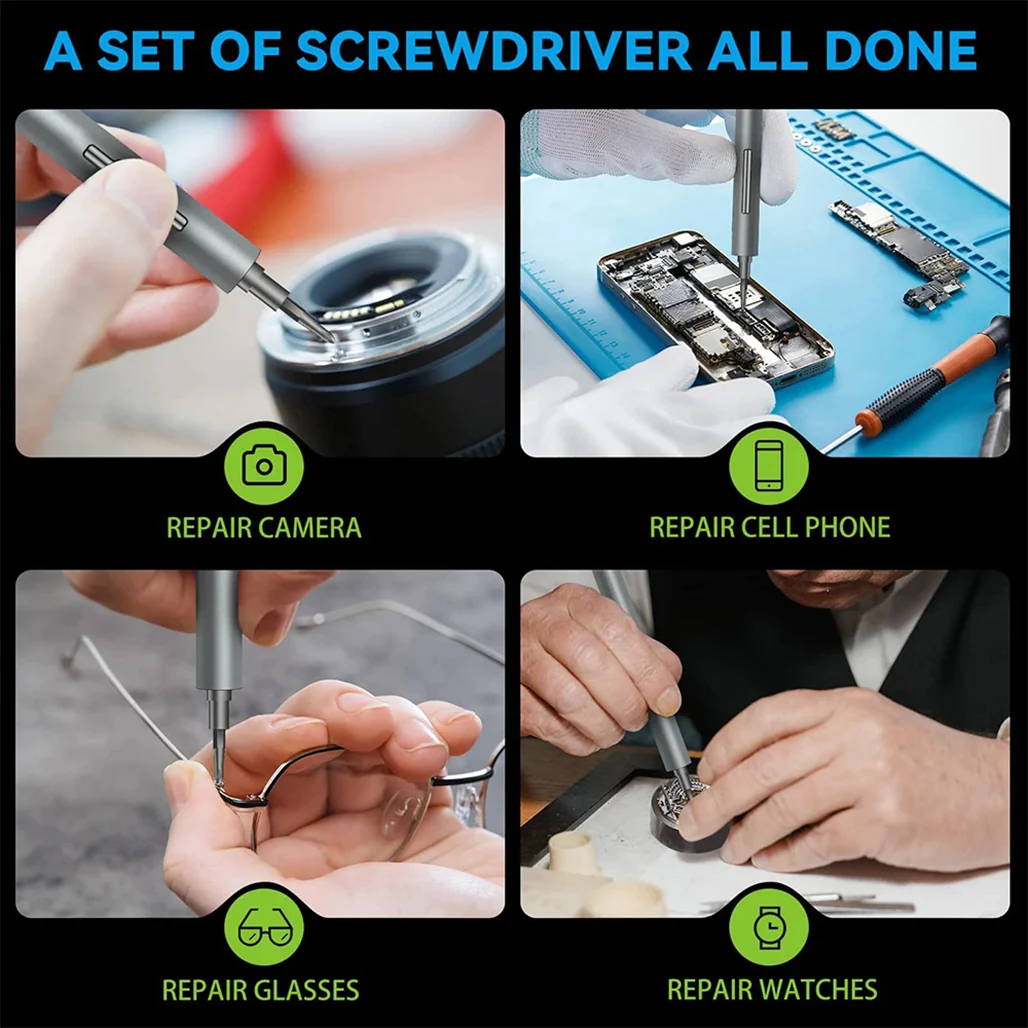 Wowstick 1F+ Plus Mini Electric Screwdriver Set | 69-in-One Precision Tool with LED Lighting - Image 3