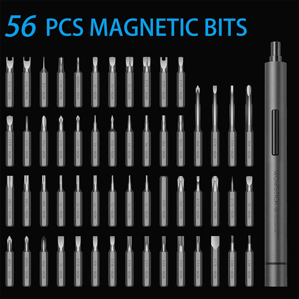 Wowstick 1F+ Plus Mini Electric Screwdriver Set | 69-in-One Precision Tool with LED Lighting - Image 5