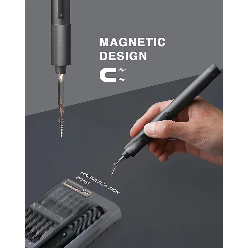 Xiaomi Electric Precision Screwdriver – High-Precision Magnetic Motor with 24 S2 Steel Bits, 170RPM Speed, and Aluminium Alloy Case - Image 2