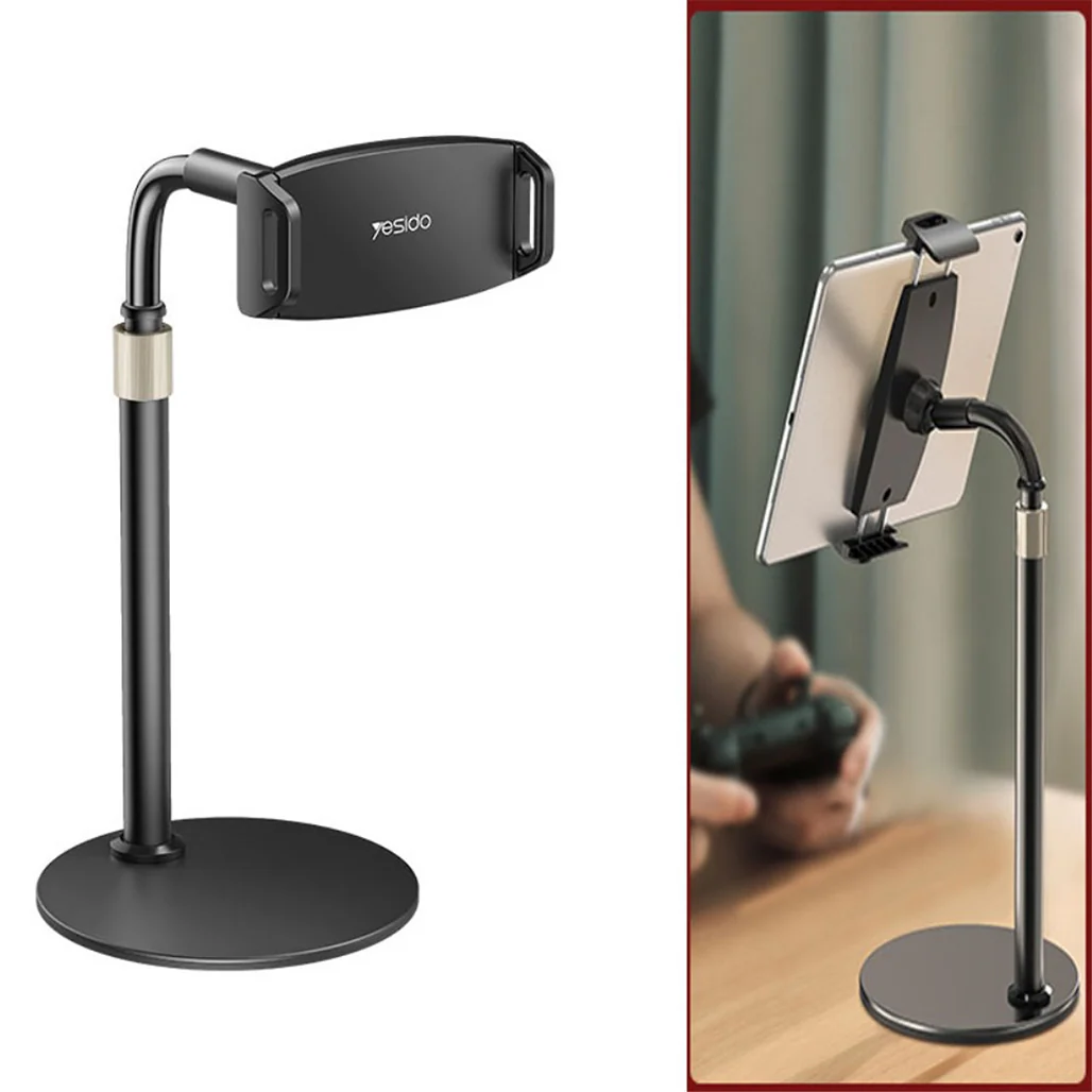 Yesido C115 Adjustable Metal Desktop Stand Bracket Holder | Flexible and Stable Phone & Tablet Holder - Image 4