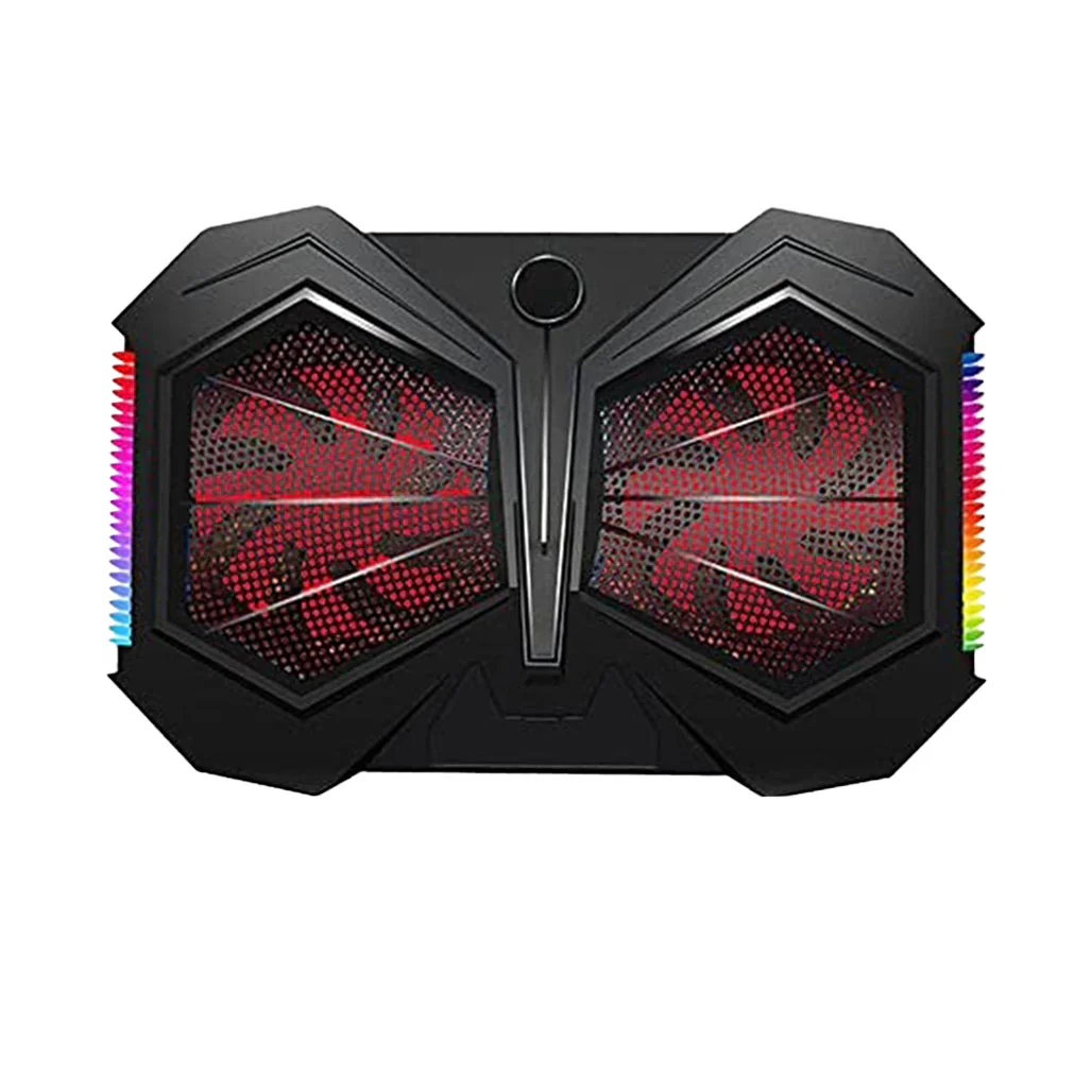 YL-017 Gaming Laptop Cooling Pad Stand – RGB Side Lights – 2 x USB – 12 to 17 Inch