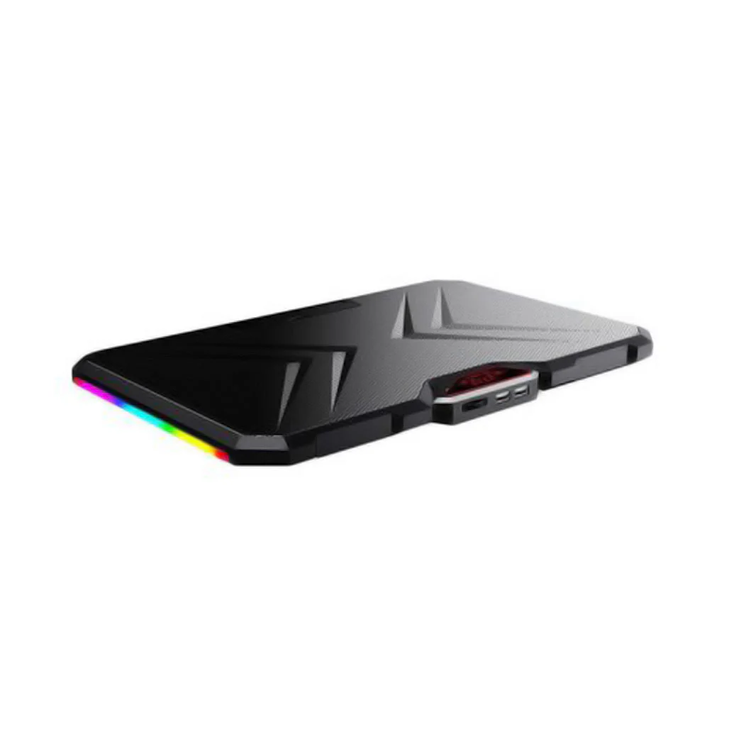 YL-019 Gaming Laptop Cooling Pad Stand – RGB Side Lights – 2 x USB – 12 to 17 Inch - Image 2