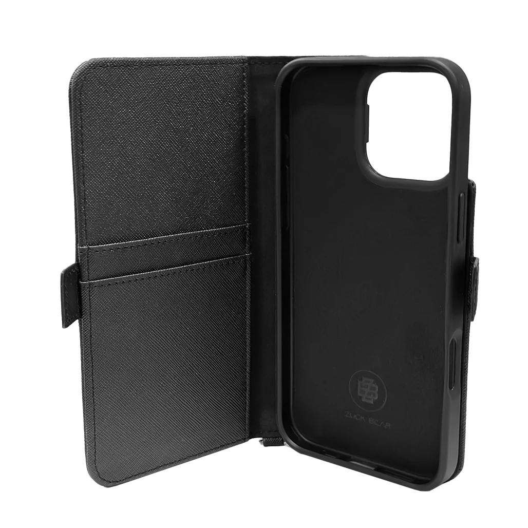 Zuck Bear Shockproof Wallet Case for iPhone 16 Pro Max – Dual Card Slots, Magnetic Closure & Stand Function - Image 3
